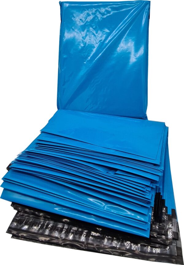 Blue Poly Mailing Bags