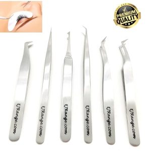 Eyelash Extension Tweezers Russian 3D 6D Volume Lash Extensions L-Shape UK