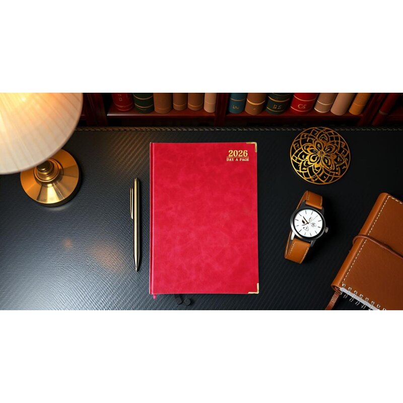 Burgundy Diary - Desk