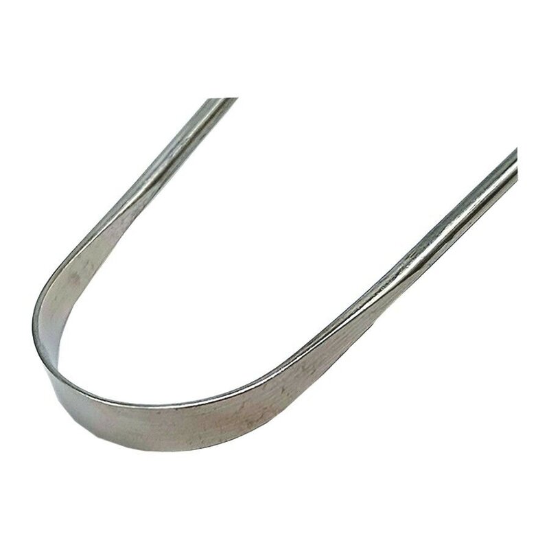 STAINLESS STEEL TONGUE CLEANER / ORAL HYGIENE SCRAPER STAINLESS STEEL - Image 6