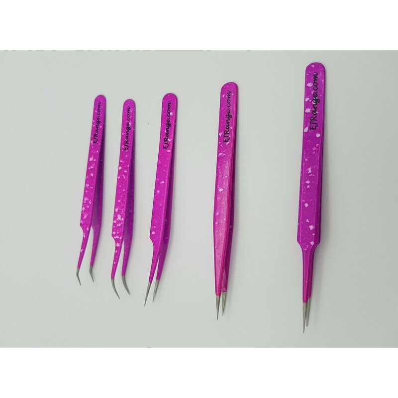 Eyelash Extension Tweezers Set 5-Piece Professional Stainless Steel - Image 5