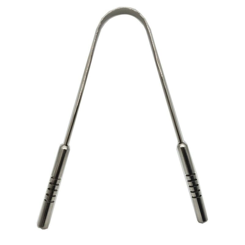 STAINLESS STEEL TONGUE CLEANER / ORAL HYGIENE SCRAPER STAINLESS STEEL - Image 4