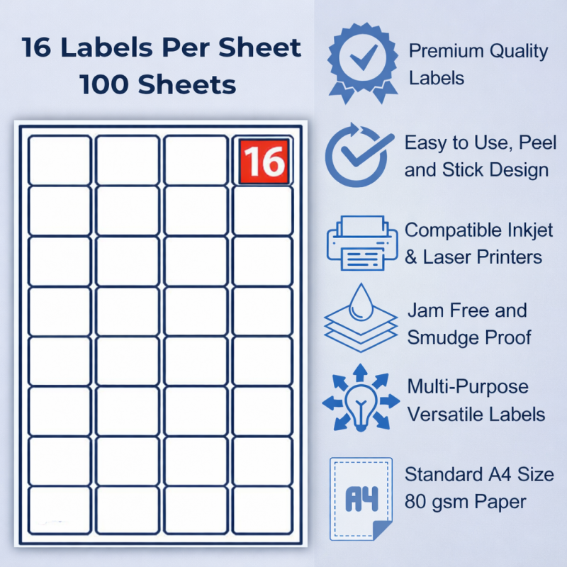 16 Labels Info