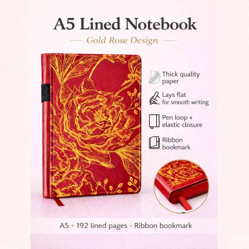 Burgundy Coloured Edges