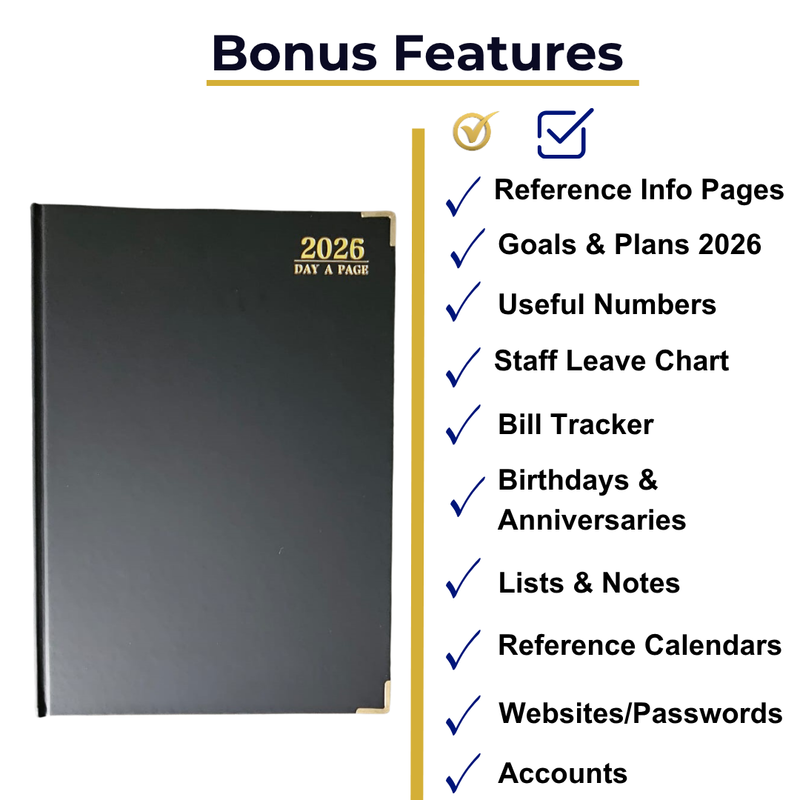 A4 Black Diary - Editing