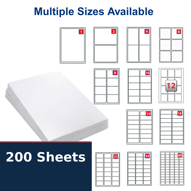 EJRange Address Labels - 200 Sheets